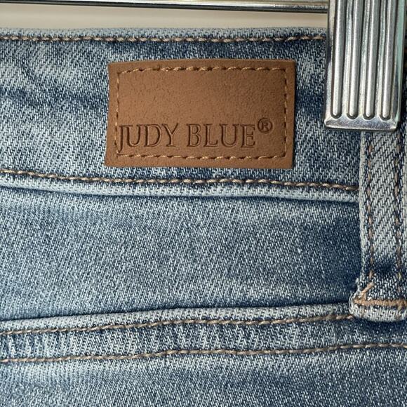 Judy Blue Jeans Women 3/26 Slim Fit Denim Rhinestone Sparkle Distressed Stretch - Picture 12 of 16